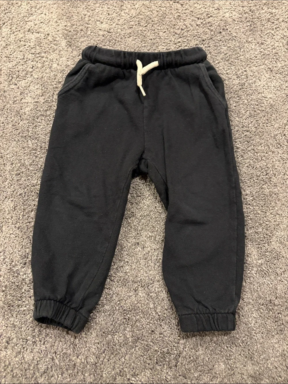 Old Navy Black Kids Jogger Sweatpants with white Drawstring